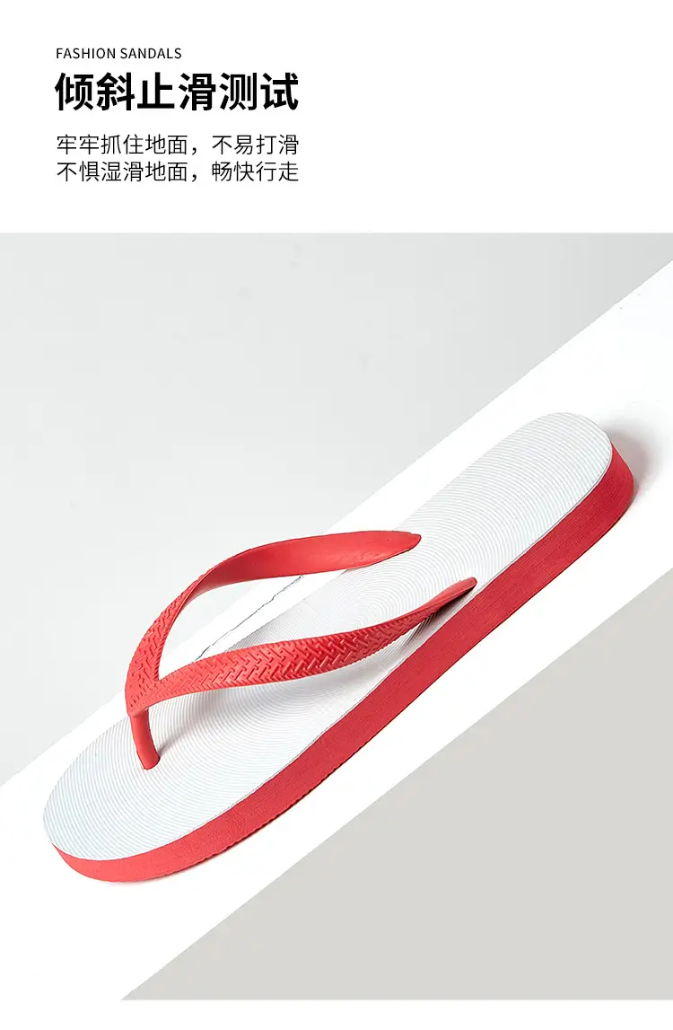 Thai flip flops men's summer non-slip slippers trendy rubber wear-resistant indoor and outdoor beach shoes personality student — feature 10
