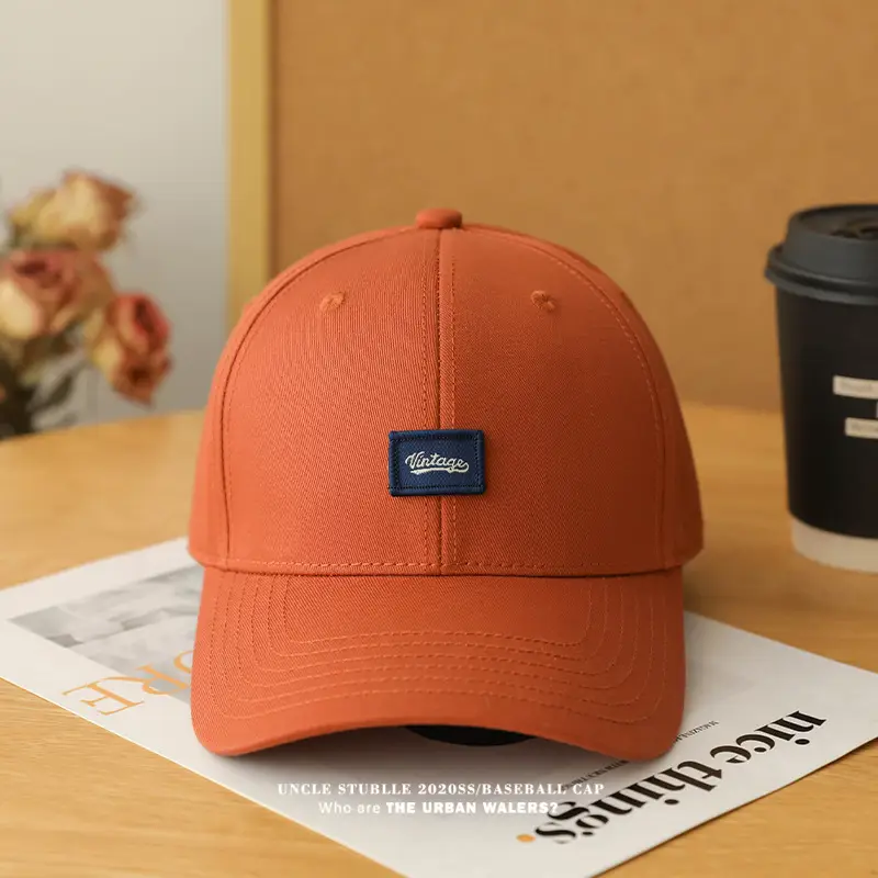 Men's Beige Logo Baseball Cap Unstitched — feature 10