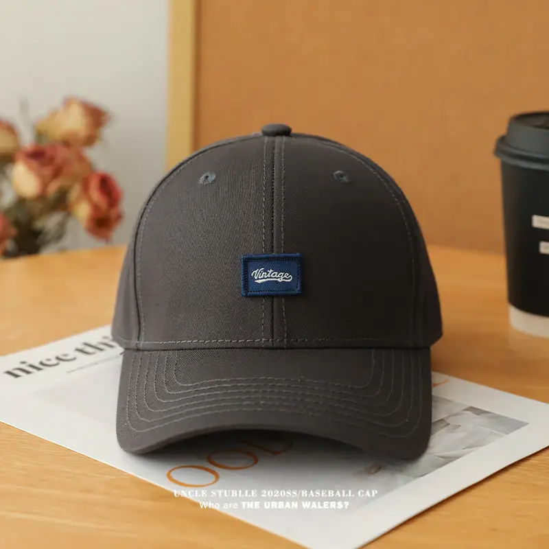 Men's Beige Logo Baseball Cap Unstitched — feature 12