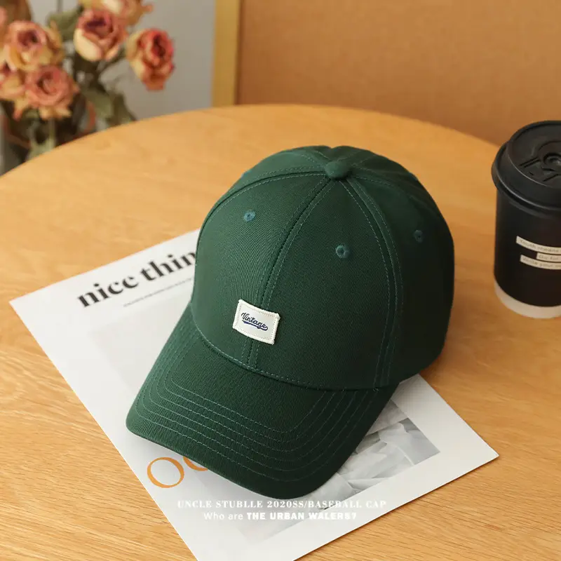 Men's Beige Logo Baseball Cap Unstitched — feature 13