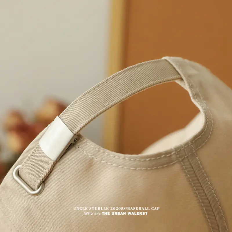 Men's Beige Logo Baseball Cap Unstitched — feature 3