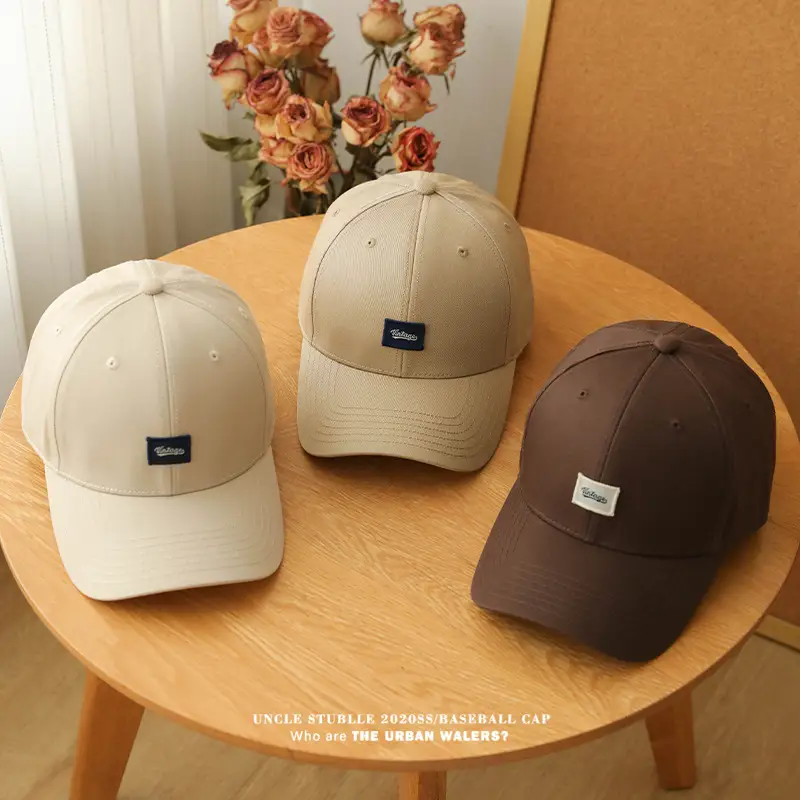 Men's Beige Logo Baseball Cap Unstitched — feature 7