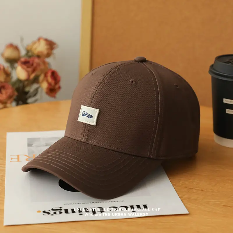 Men's Beige Logo Baseball Cap Unstitched — feature 8