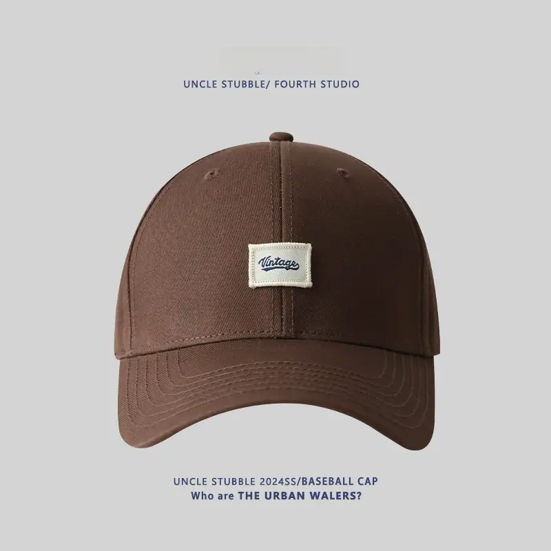 Men's Beige Logo Baseball Cap Unstitched - Image 3