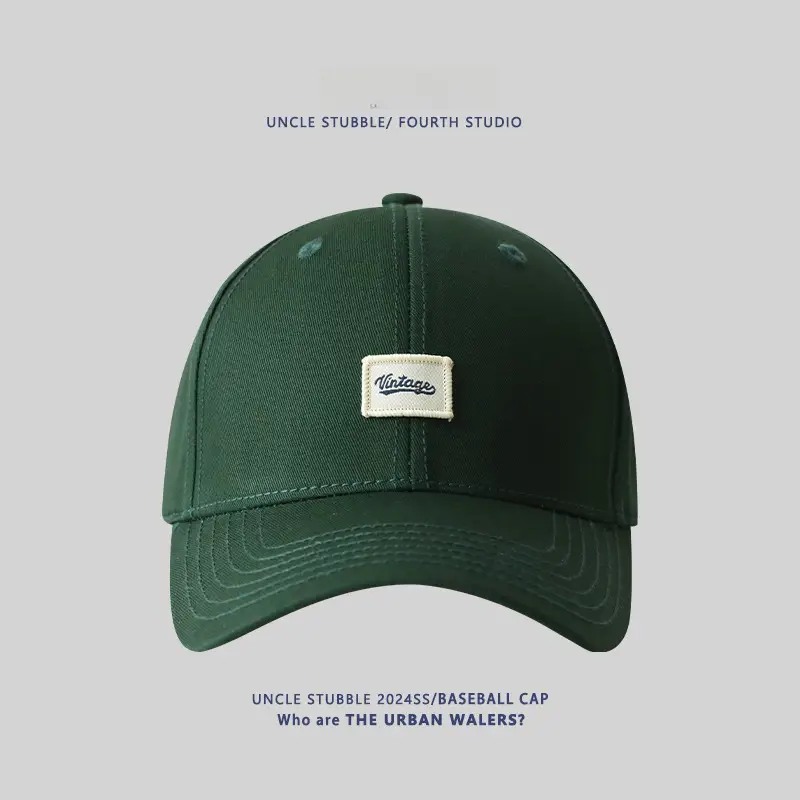 Men's Beige Logo Baseball Cap Unstitched - Image 6