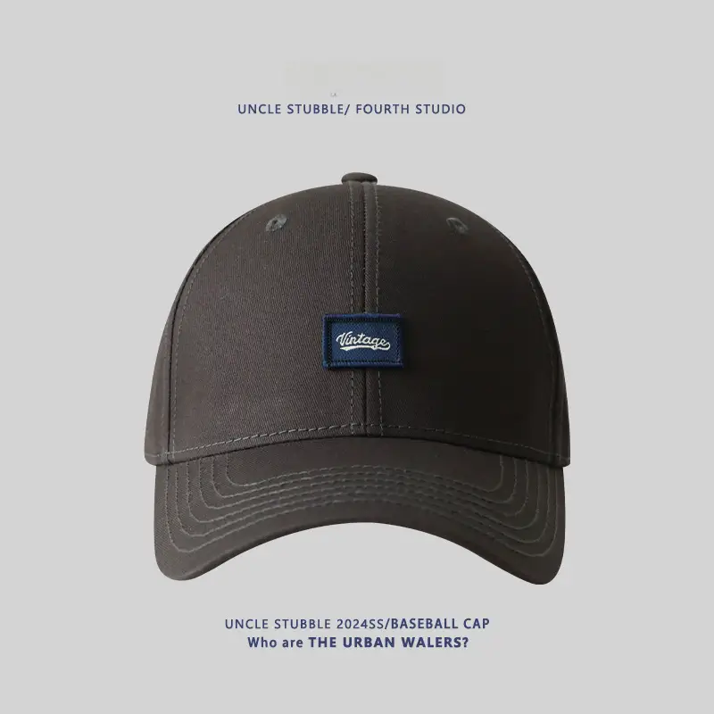 Men's Beige Logo Baseball Cap Unstitched - Image 8