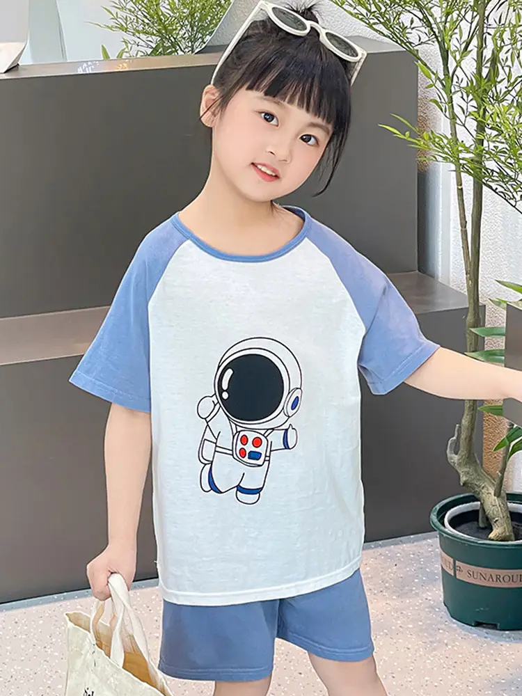 Girls Cotton Printed Shorts Set Summer Lightweight - Image 9