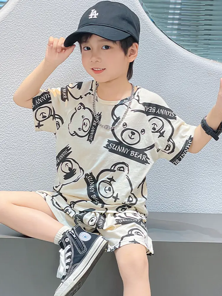 Girls Cotton Printed Shorts Set Summer Lightweight - Image 10