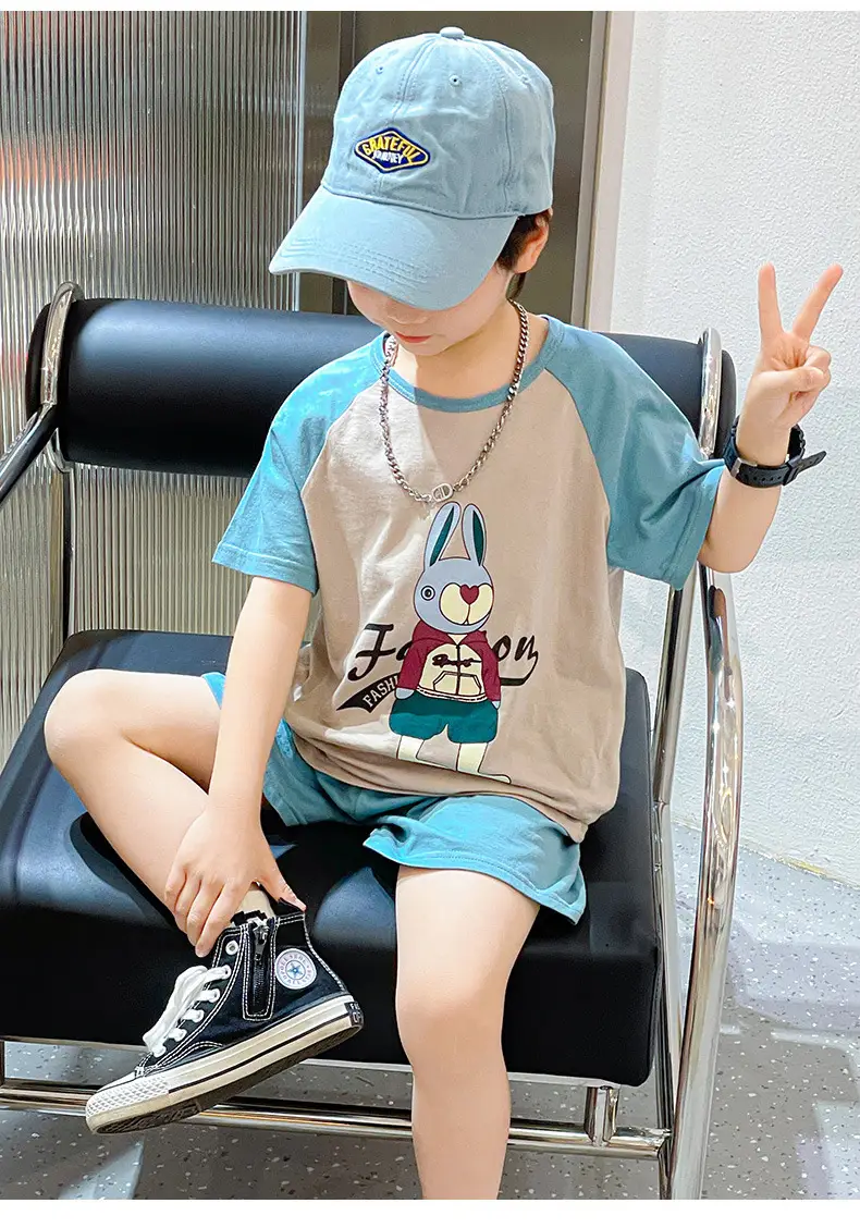 Girls Cotton Printed Shorts Set Summer Lightweight — feature 15