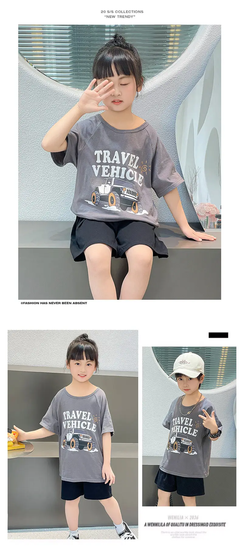 Girls Cotton Printed Shorts Set Summer Lightweight — feature 21