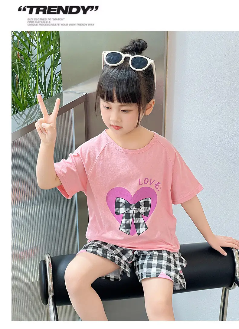 Girls Cotton Printed Shorts Set Summer Lightweight — feature 22