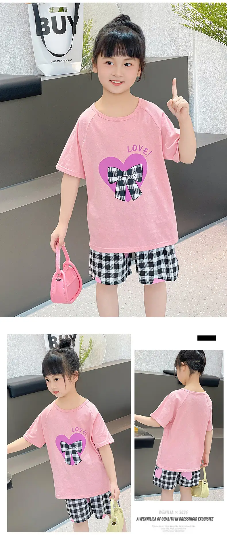 Girls Cotton Printed Shorts Set Summer Lightweight — feature 23