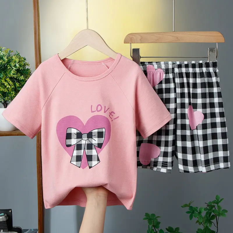 Jie-raglan short sleeve) love bow