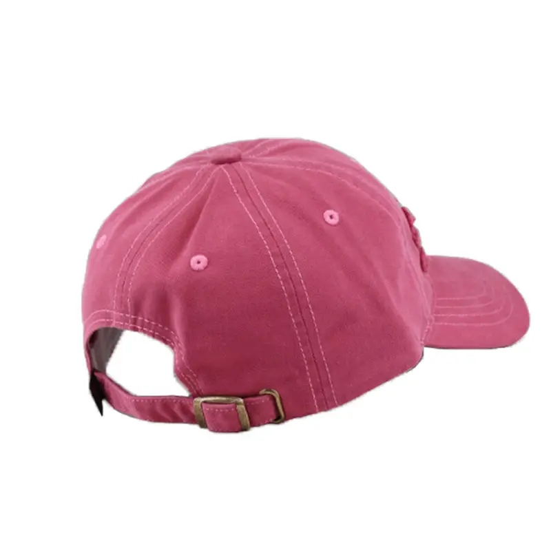 Women's Grey Embroidered Baseball Cap Wide Brim - Image 8