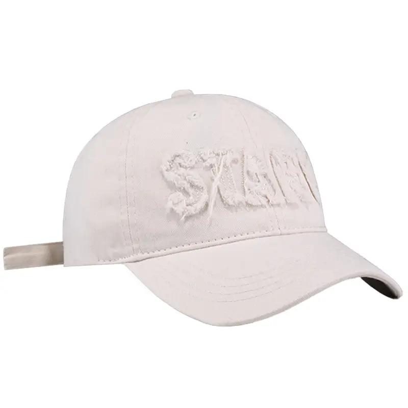 Women's Grey Embroidered Baseball Cap Wide Brim - Image 10