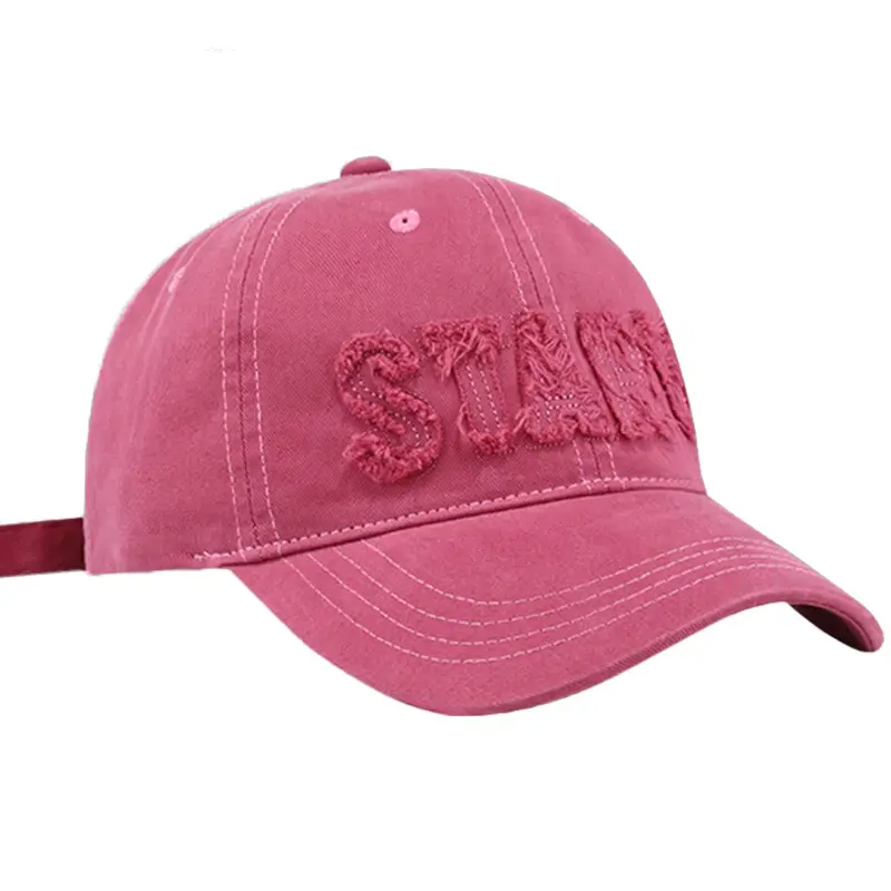 Women's Grey Embroidered Baseball Cap Wide Brim - Image 4