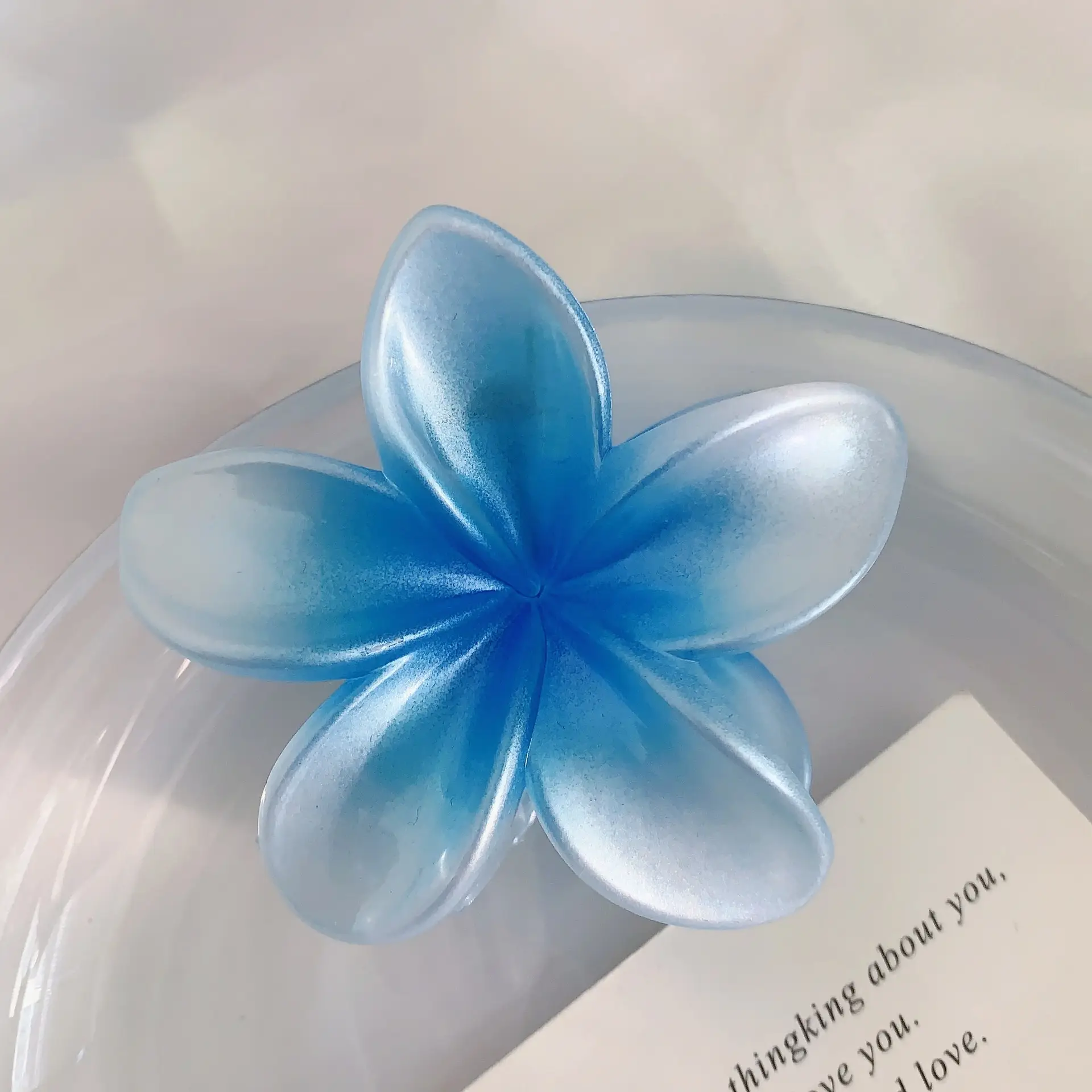 Mermaid Color Frangipani Hair Clips for Women - Image 3