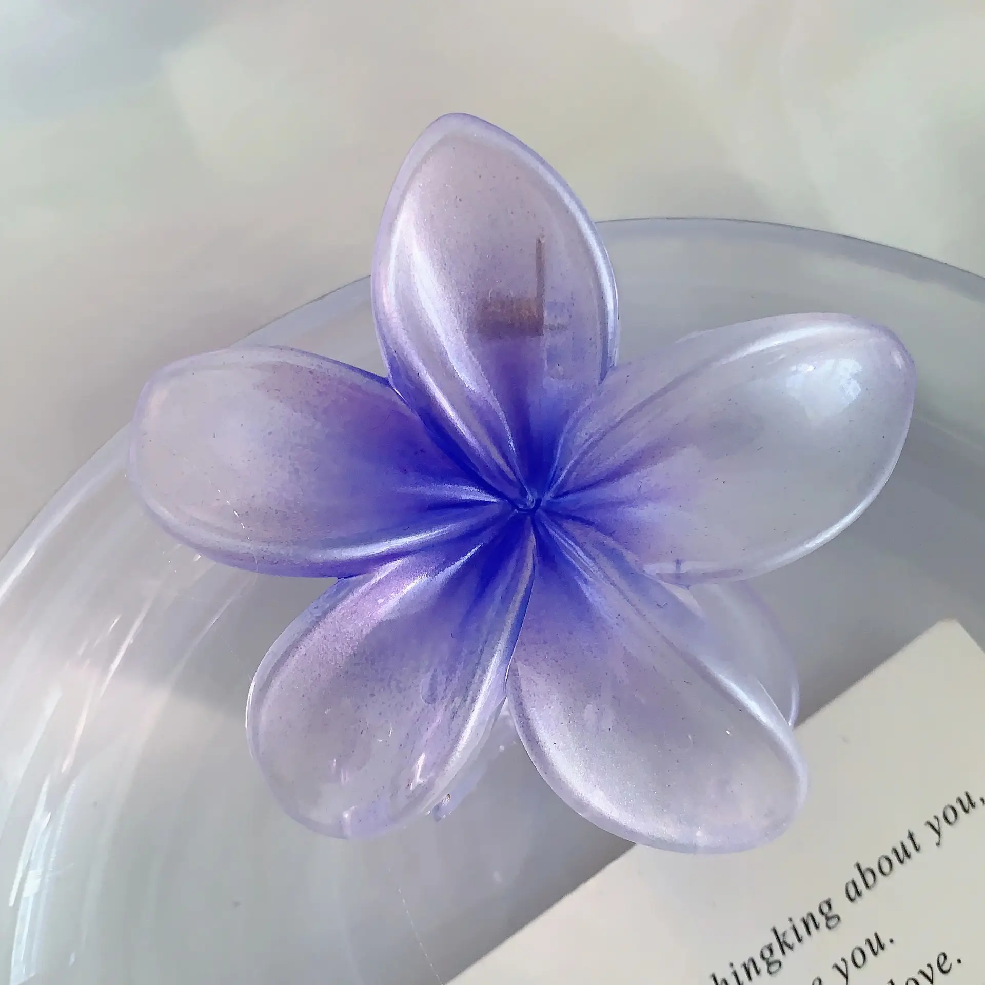 Mermaid Color Frangipani Hair Clips for Women - Image 5