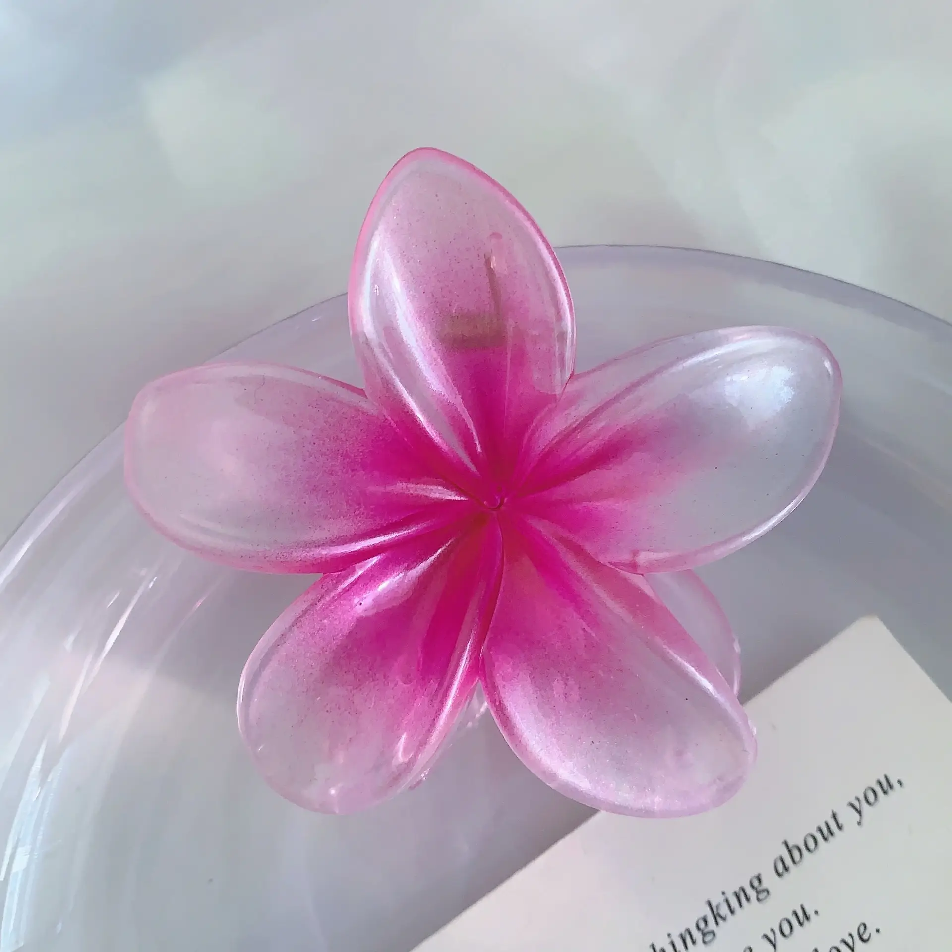 Mermaid Color Frangipani Hair Clips for Women - Image 6