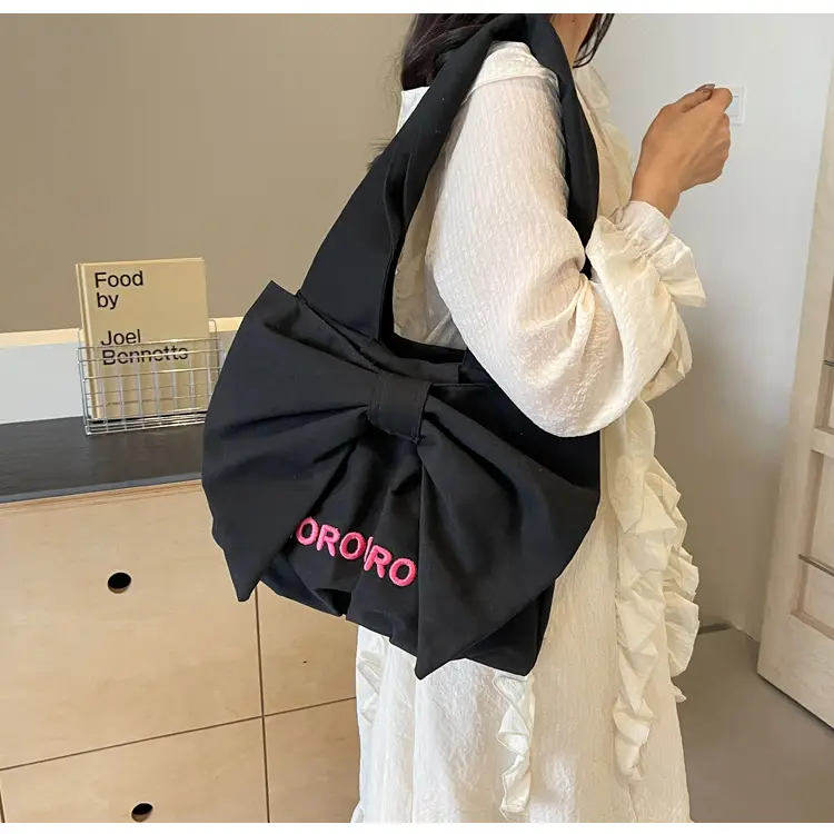 Women's Large Capacity Beige Tote Bag Summer Commute Shoulder Bag — feature 14