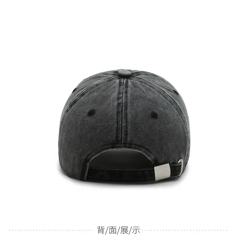 Men Denim Embroidered Peaked Cap Sun Hat — feature 8