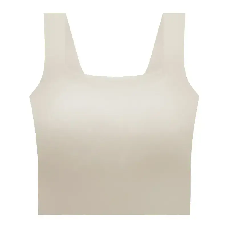 Women's Black Seamless Sports Bra One Cup Sleeveless - Image 11