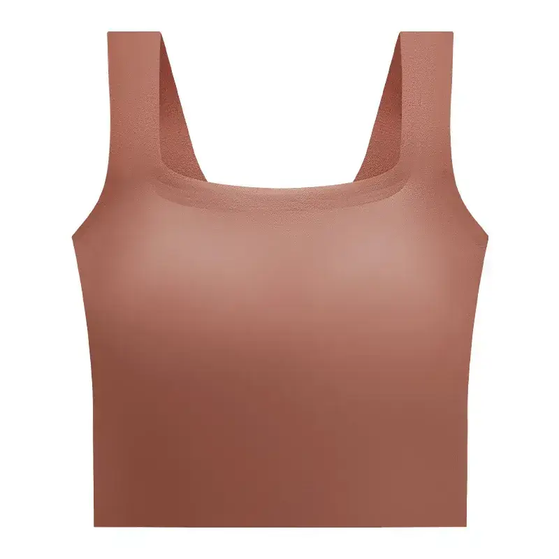Women's Black Seamless Sports Bra One Cup Sleeveless - Image 5