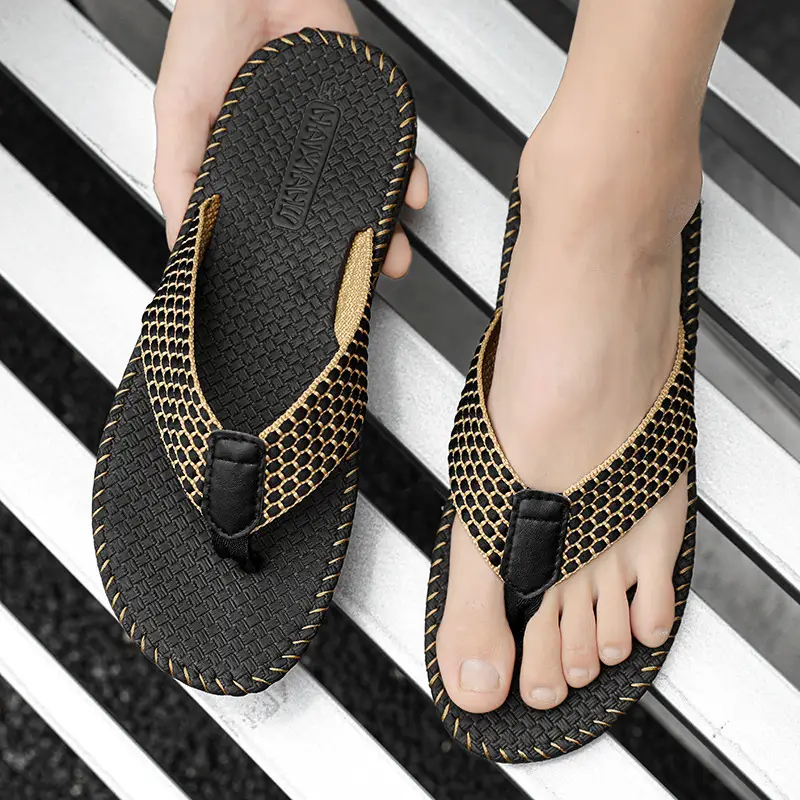Foreign Trade Summer Leisure Slippers Men's Fashion Trend Beach Flip Flops Home Outdoor Thailand Vietnam Beach Sandals