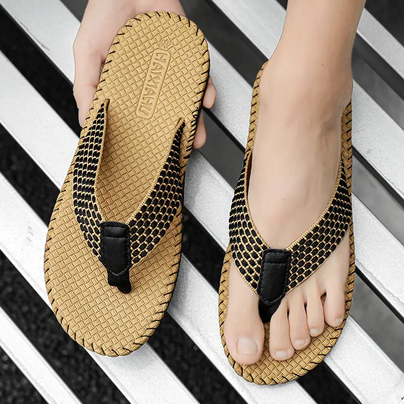 Foreign Trade Summer Leisure Slippers Men's Fashion Trend Beach Flip Flops Home Outdoor Thailand Vietnam Beach Sandals