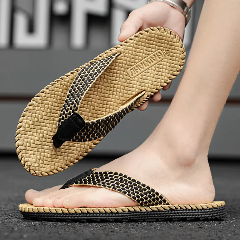Foreign Trade Summer Leisure Slippers Men's Fashion Trend Beach Flip Flops Home Outdoor Thailand Vietnam Beach Sandals