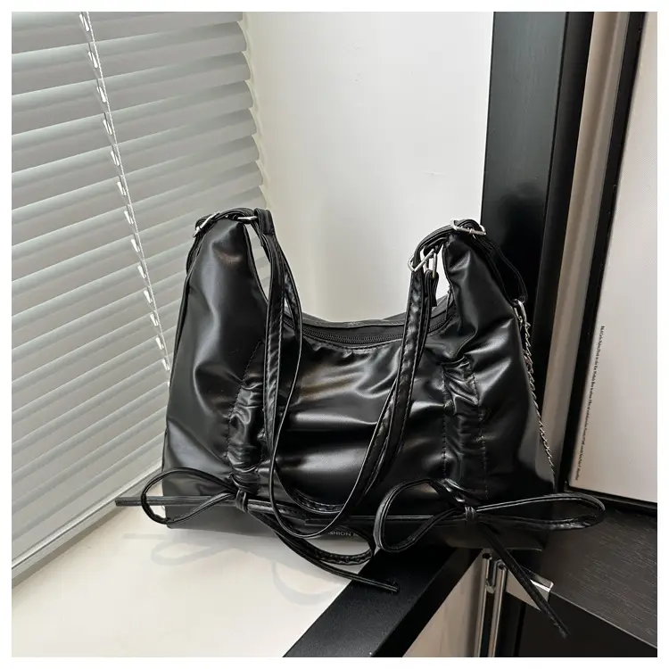 Silver Bow Shoulder Bag for Women 2024 Spring New — feature 20
