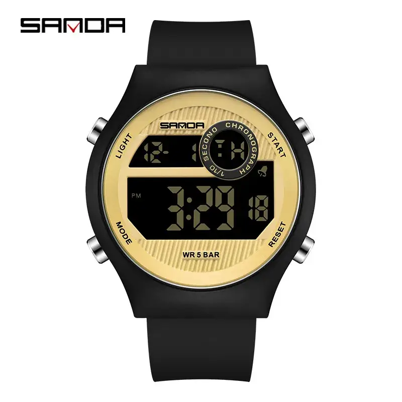Sanda Digital Watch for Boys Junior High Students Black - Image 6