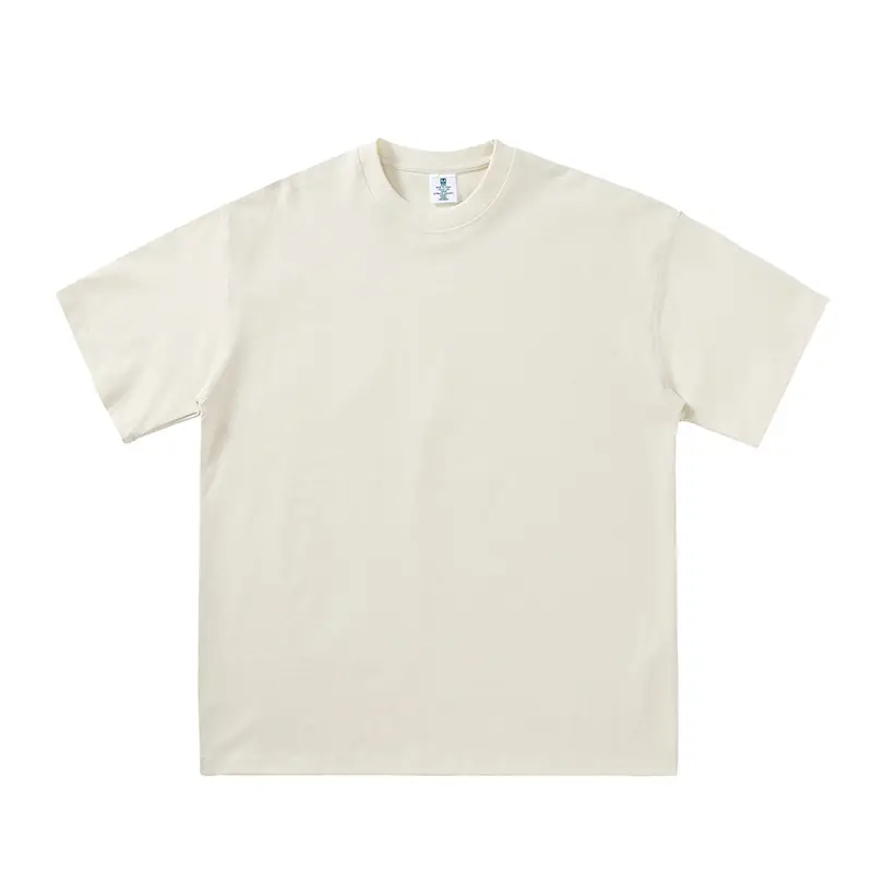 240g Pure Cotton T-Shirt Men Women Solid Color Loose Fit Drop Shoulder