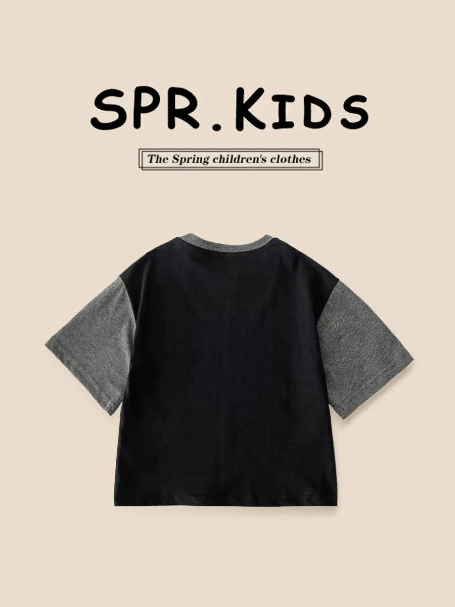 Boys 2026 Cartoon T-Shirt Grey Short Sleeve Toddler - Image 4