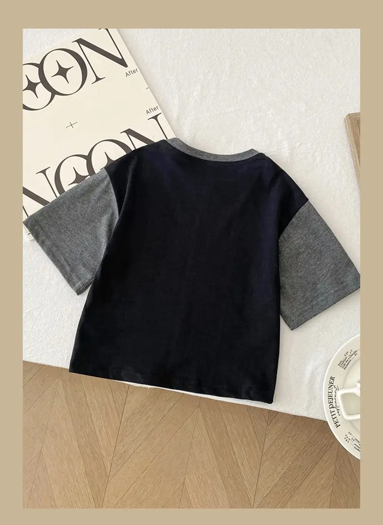 Boys 2026 Cartoon T-Shirt Grey Short Sleeve Toddler — feature 14