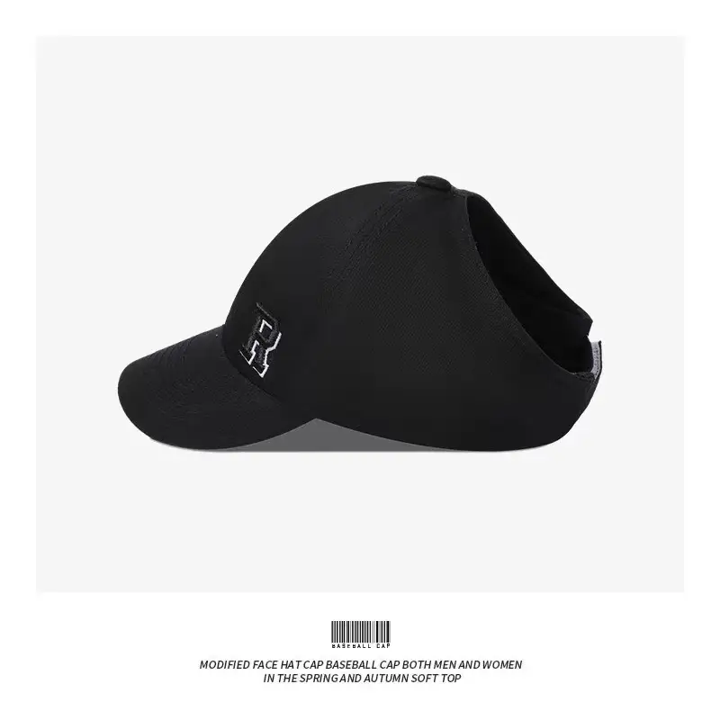 Girls Beige Anti-UV Baseball Cap with Cap Back - Image 3