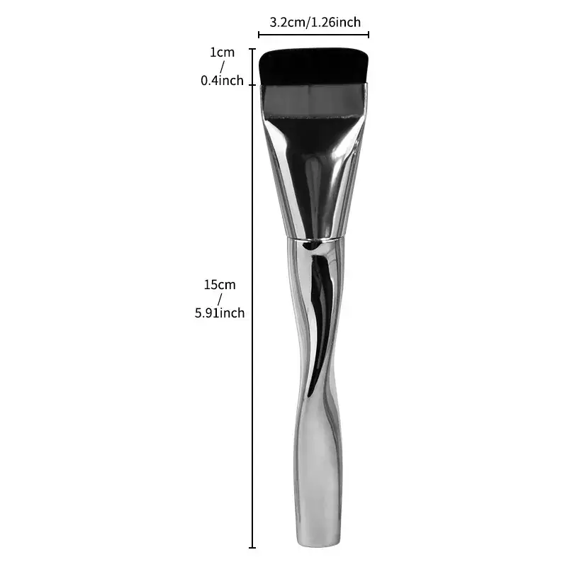 In-line Flat Concealer Makeup Brush for Foundation - Image 2
