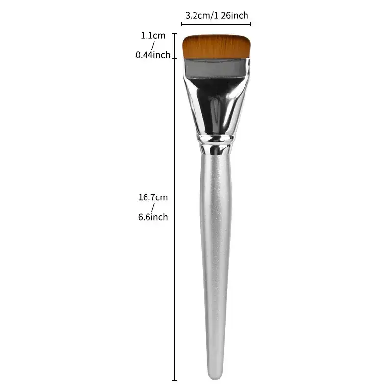In-line Flat Concealer Makeup Brush for Foundation - Image 4