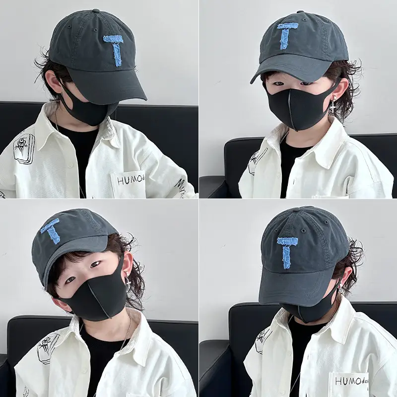 Korean Boys Baseball Cap with Mask & T-Shirt - Image 7