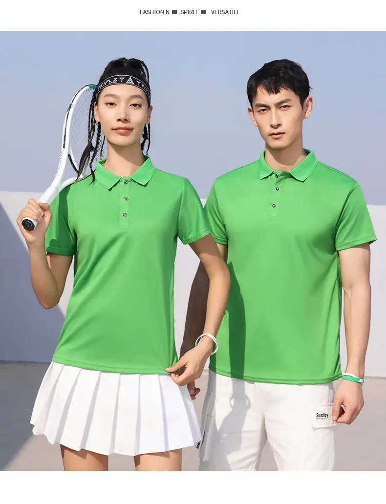 Quick-drying Polo Shirt Neon Green Men — feature 24