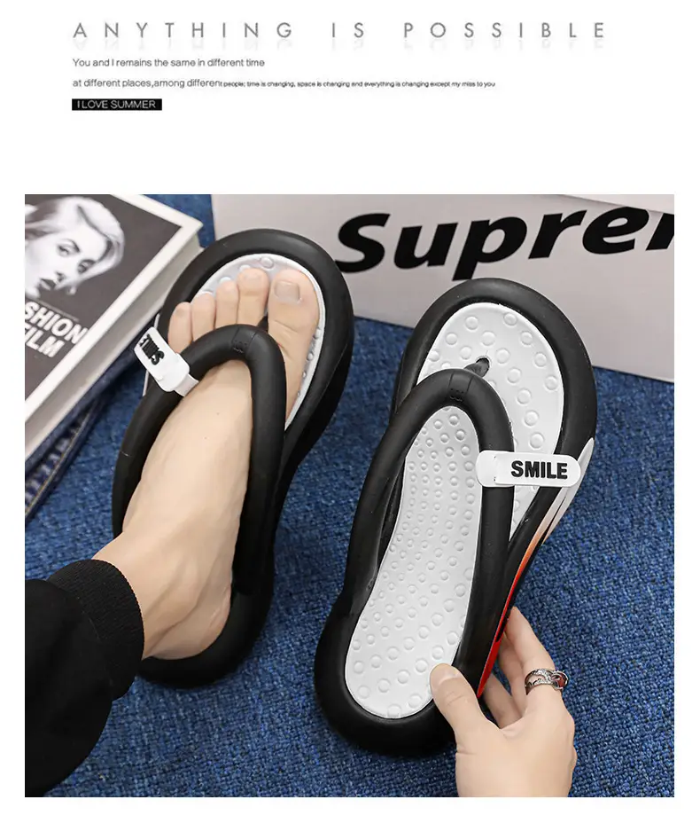 Foreign Trade Large Size Flip-Flops Men's Summer Shoes Sandals Couple's Non-Slip Beach Slippers Sports Flip-Flops — feature 15
