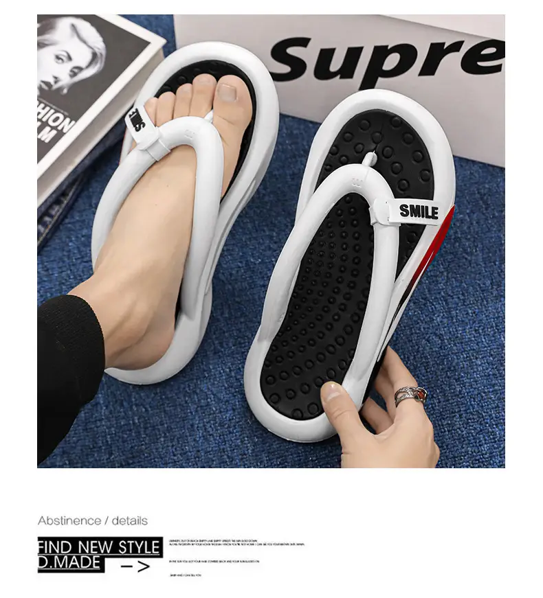 Foreign Trade Large Size Flip-Flops Men's Summer Shoes Sandals Couple's Non-Slip Beach Slippers Sports Flip-Flops — feature 4