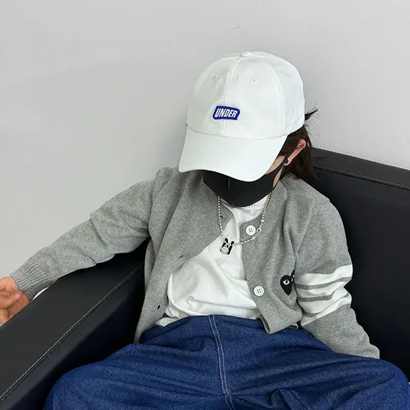 Kids Baseball Cap Green Hooded Sun Protection - Image 4