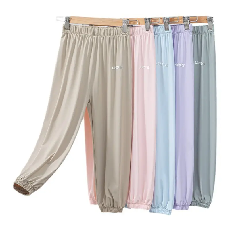 Ice Silk Sun Protection Pants for Boys Girls Summer 2024 - Image 10