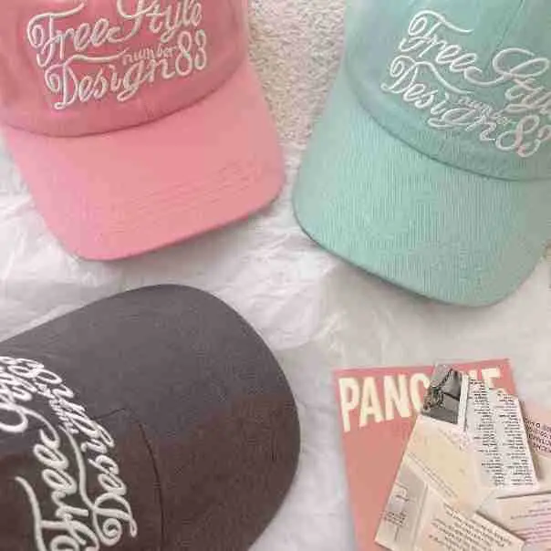 Mint Green Japanese Style Baseball Cap for Women — feature 12
