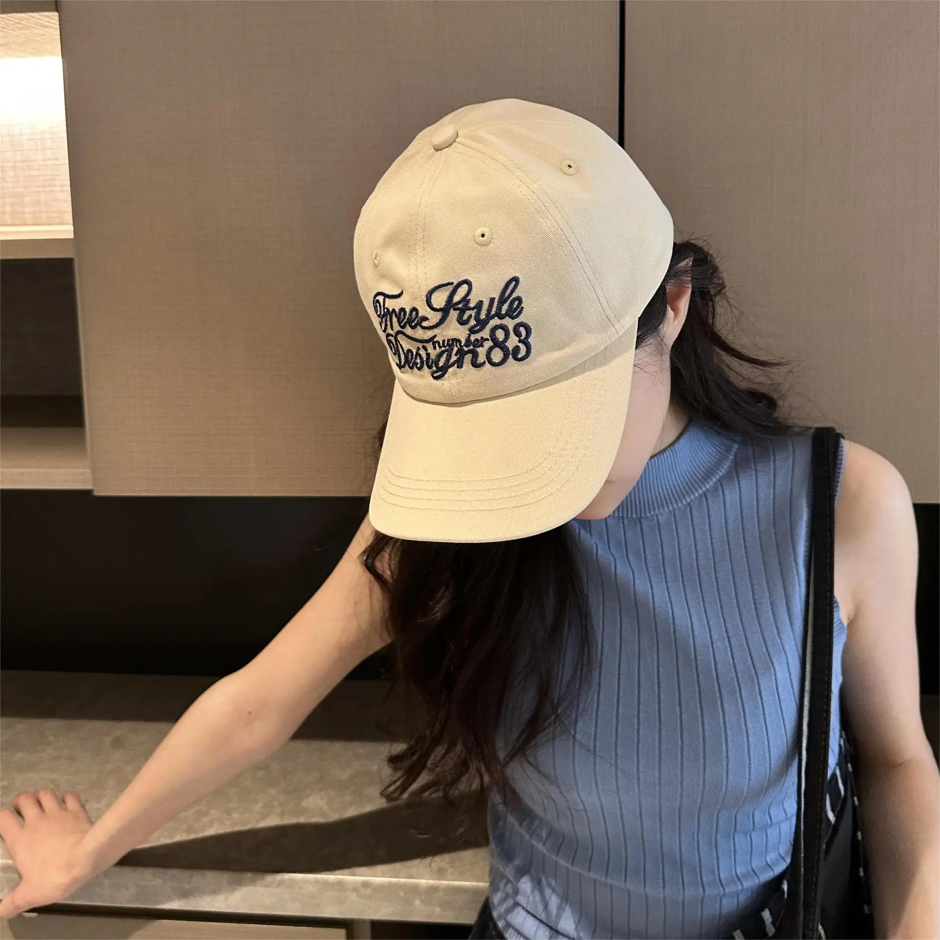Mint Green Japanese Style Baseball Cap for Women — feature 4