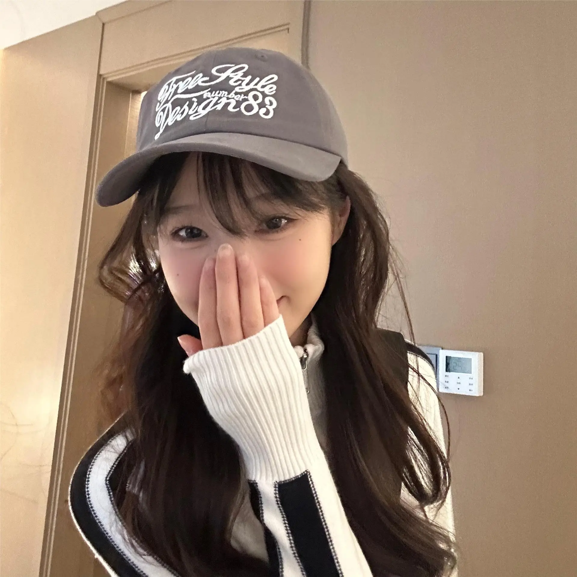 Mint Green Japanese Style Baseball Cap for Women — feature 7