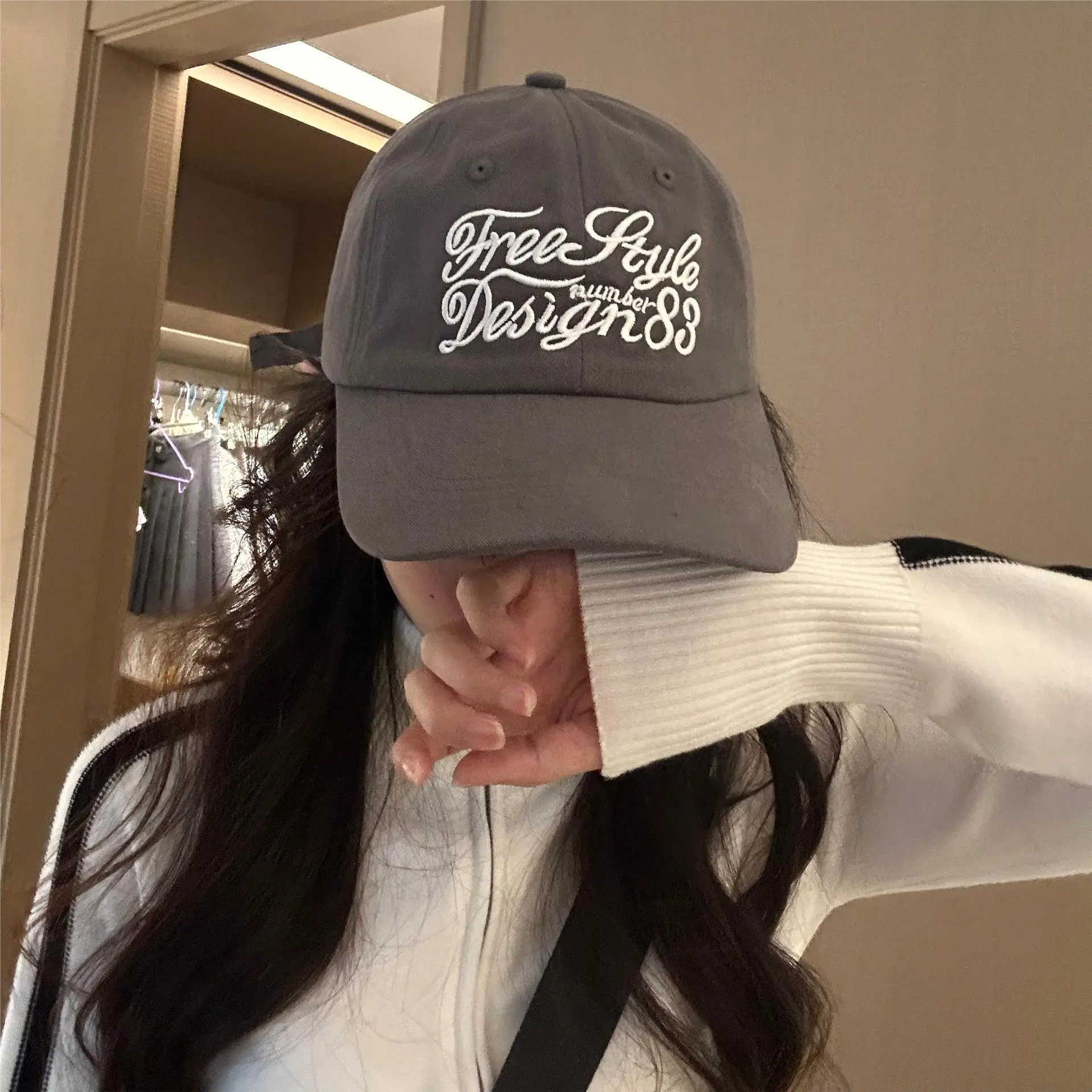 Mint Green Japanese Style Baseball Cap for Women — feature 9
