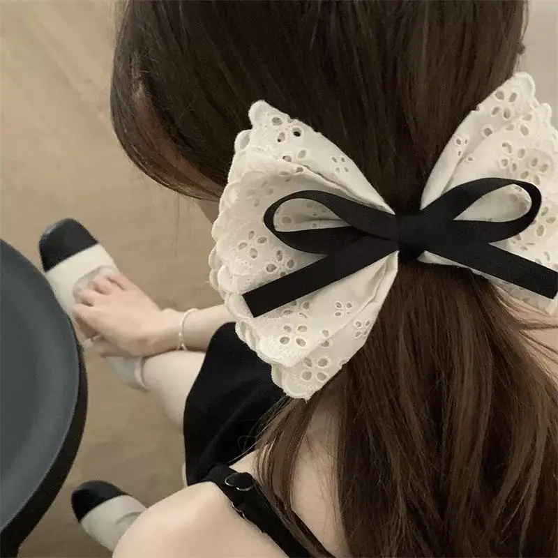 Satin French Bow Hair Clip for Women — feature 19