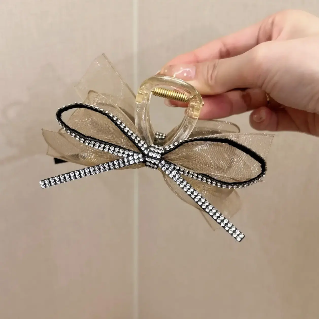 Satin French Bow Hair Clip for Women - Image 30